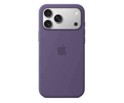 Etui do telefonów Apple Silikonowe etui z MagSafe do iPhone 17 Pro Max mleczny fiole